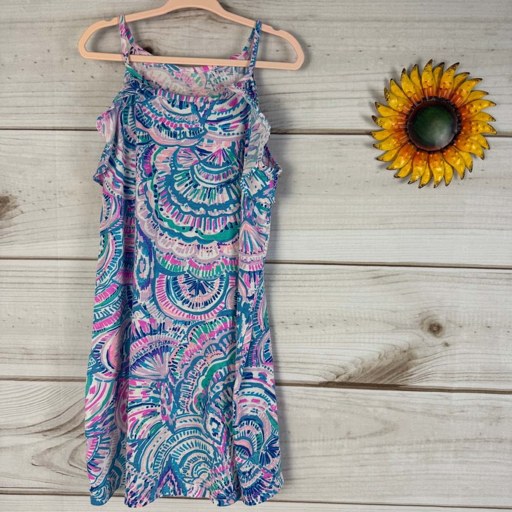 Lilly Pulitzer Billie Ruffle‎ Mini Tank Dress M (6-7)